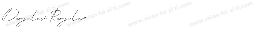 Degalasi Regular字体转换